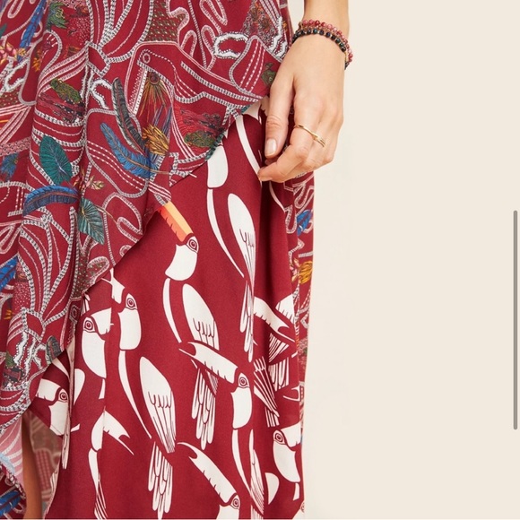 NWT Farm Rio Wrap Midi Skirt - Picture 2 of 8